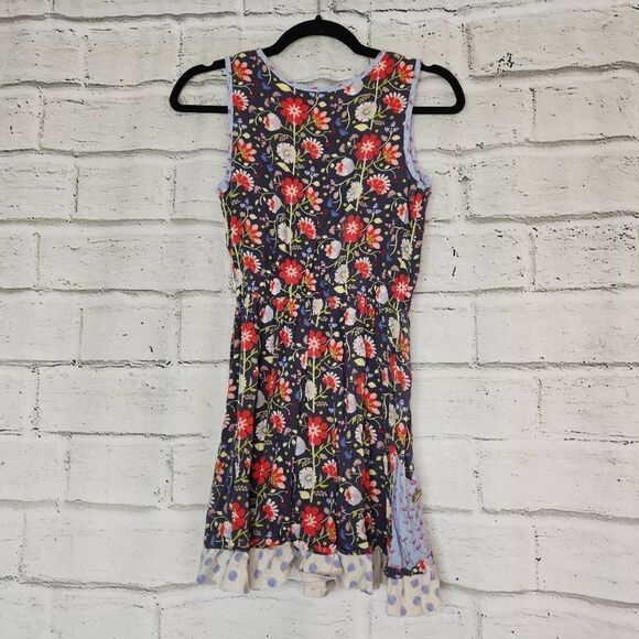 Matilda Jane 435 Floral Sleeveless Fit & Flare Dress Multicolor Size 14 Rayon - Picture 10 of 14